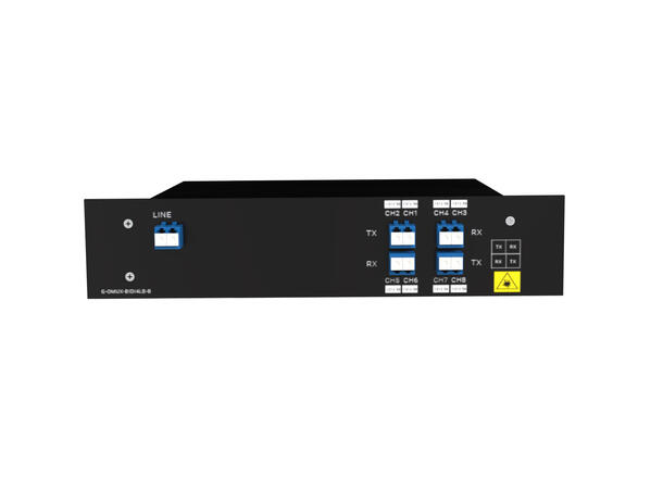 GLOBALfiber 4 ch. BiDi DWDM mux/demux O-Band low Single Fiber LC B-sideLGX 