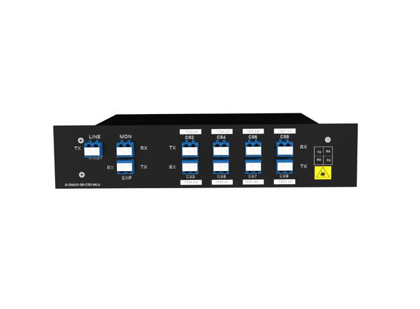 GLOBALfiber 8 ch. DWDM Mux+Demux for C53 C52-C59 100GHz EXP+Mon port LC LGX 