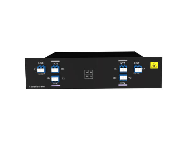 GLOBALfiber 2 ch. CWDM OADM C51 & C53 east+west LC LGX 