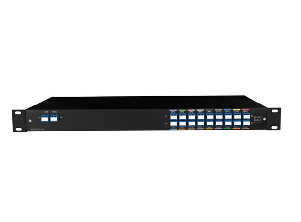 GLOBALfiber 18ch CWDM Mux/Demux 19" 1RU C27-C61 + Monitor port, LC 