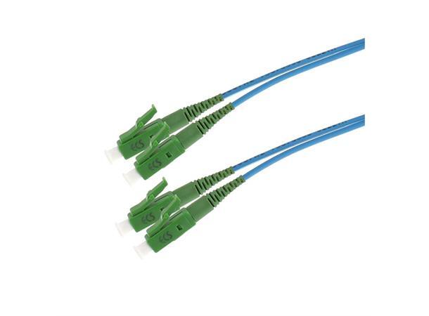 ECS Fiberpatch OS2 9/125 LC/APC-LC/APC Halogenfri Duplex G657A2 Blue 