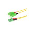 ECS Fiberpatch OS2 9/125 LC/APC-SC/APC Halogenfri Duplex APC