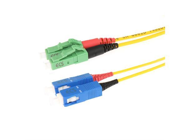 ECS Fiberpatch OS2 9/12 LC/APC-SC Halogenfri Duplex APC 