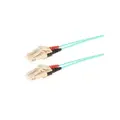 Fiberpatch OM3 50/125 LC-LC Halogenfri Duplex Farge: Aqua-Blue