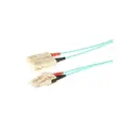 Fiberpatch OM3 50/125 LC-SC Halogenfri Duplex Farge: Aqua-Blue
