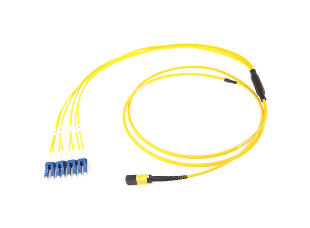 ECS Fanout MPO-LC 8x10/125 OS2 QSFP+ to 4xSFP+, QSFP28 to 4xSFP28,Pol B 