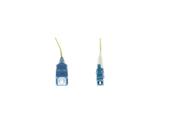 Fibersnor SM Simplex LC/UPC-SC/UPC Fiberpatch yellow 2.0mm. G.657.A2 LSZH 