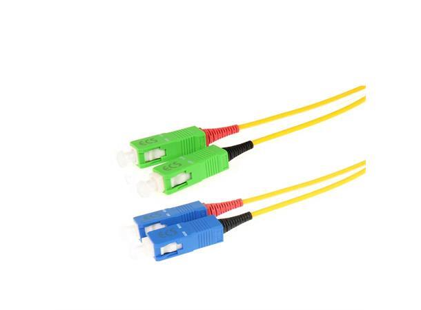 ECS Fiberpatch OS2 9/125 SC/APC-SC Halogenfri Duplex APC 
