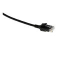 ECS Slim patch C6 U/UTP Black AWG28 LSZH Uskjermet