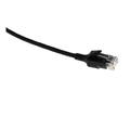 ECS Slim patch C6 U/UTP Black AWG28 LSZH Uskjermet