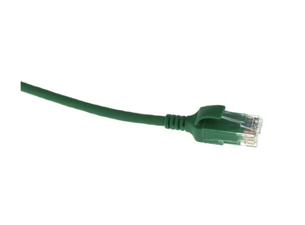 ECS Slim patch C6 U/UTP Green AWG28 LSZH Uskjermet 