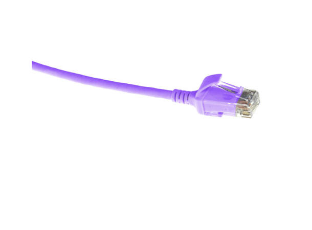 ECS Slim patch C6 U/UTP Purple AWG28 LSZH Uskjermet 