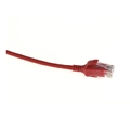 ECS Slim patch C6 U/UTP Red AWG28 LSZH Uskjermet