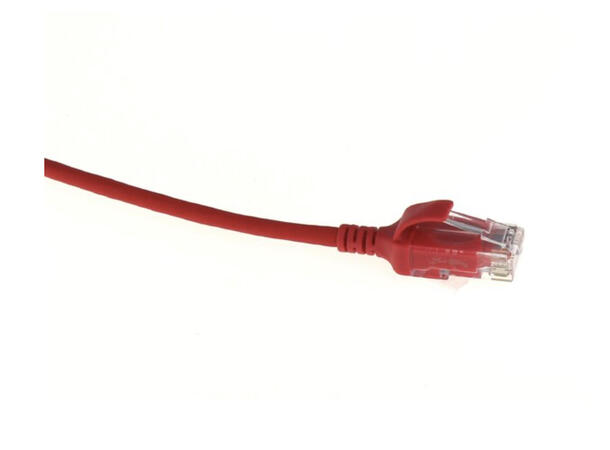 ECS Slim patch C6 U/UTP Red AWG28 LSZH Uskjermet 