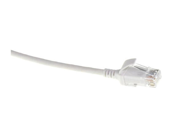 ECS Slim patch C6 U/UTP White AWG28 LSZH Uskjermet 