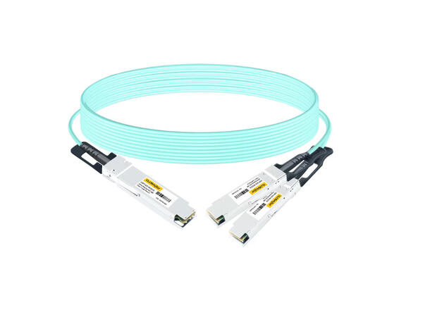 OSFP 400G to QSFP56 2x200G InfiniBand Active Breakout AOC HDR 