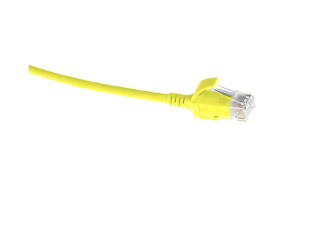 ECS Slim patch C6 U/UTP Yellow AWG28 LSZH Uskjermet 