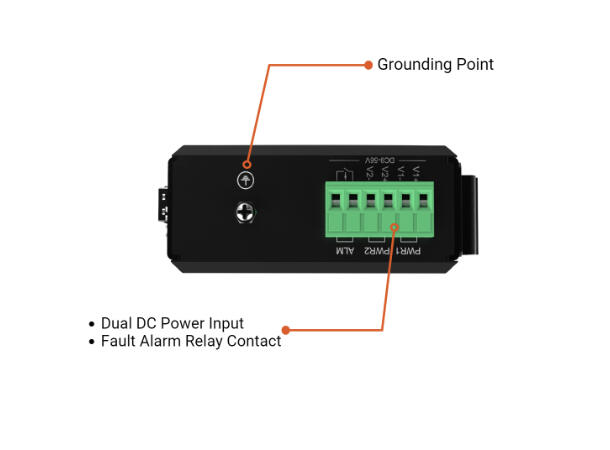 Industrial Managed Media Conv -40 to 75C 1×10/100/1000Base-TX RJ45+1x1G SFP port 