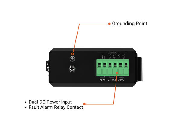 Industrial Media Converter -40 to 75C 1×10/100/1000Base-TX RJ45+1x1G SFP port 