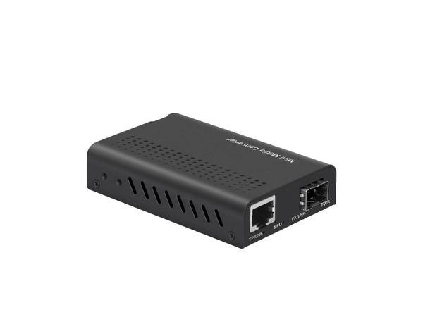 Mini 10G RJ45 to SFP+ Media Converter 100M/1G/2.5G/5G/10G Auto-Negotiation 