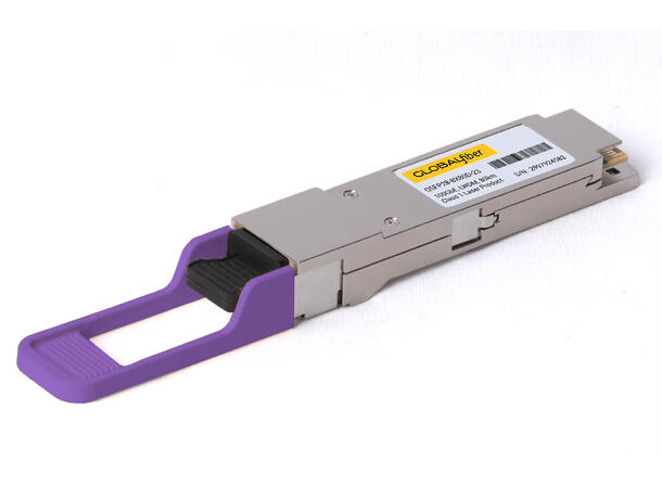 QSFP28 BiDi 100GbE LWDM 80km L4 Tx 1280/ L4 Rx 1310nm SM 