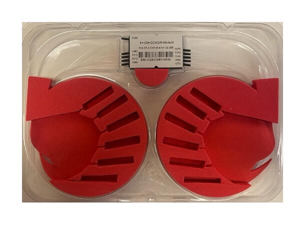 GLOBALfiber compact 8+1 CWDM  Mux/Demux C47-C61+1310WB splicetray 250µm pigtails 