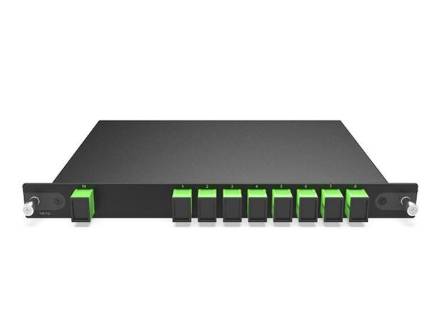 GLOBALfiber 1x8 PLC Splitter SC/APC Plug-in LGX4 Module 215*150*20mm 