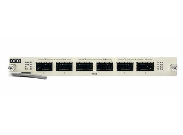 Transponder 40G/100G Multi-Rate 3R Converter/Repeater 6 x QSFP28 