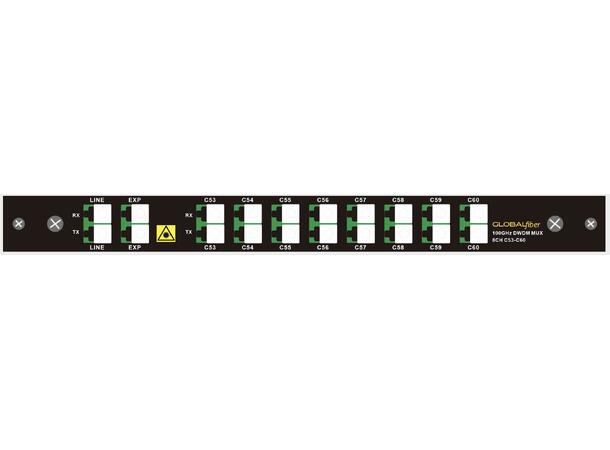 GF DWDM Mux/Demux 8CH C53 (CH53-CH60) With EXP Dual fiber 100GHz LC/APC LGX4 