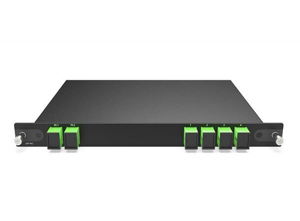 GLOBALfiber 2x4 PLC Splitter SC/APC Plug-in LGX4 Module 215*150*20mm 