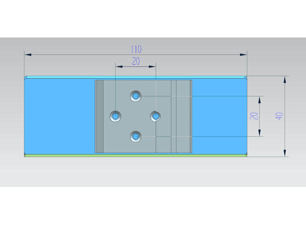 GLOBALfiber 2 ch. CWDM OADM C59 & C61 east+west LC DIN Mounitng Box 
