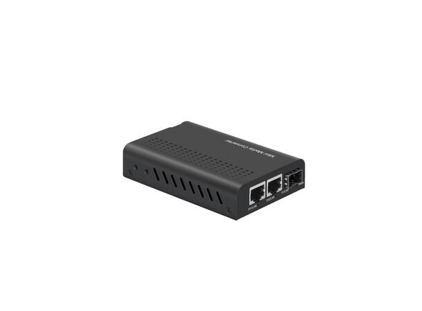Mini SFP to 2 x  RJ-45 Media Converter 10/100/1000Base-T to 1 SFP slot 