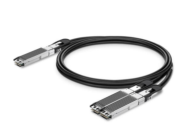 OSFP 800G Finned to 2x400G OSFP Finned Passive Breakout DAC Cable 