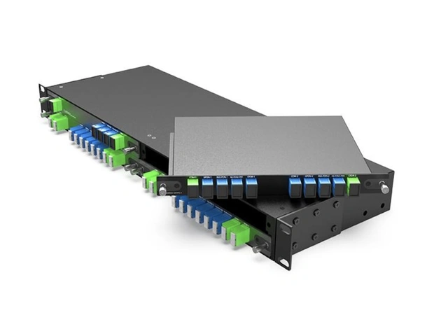 GLOBALfiber 19” 1U RM with 4 slot For Plug-in LGX box, 440*160*44mm 