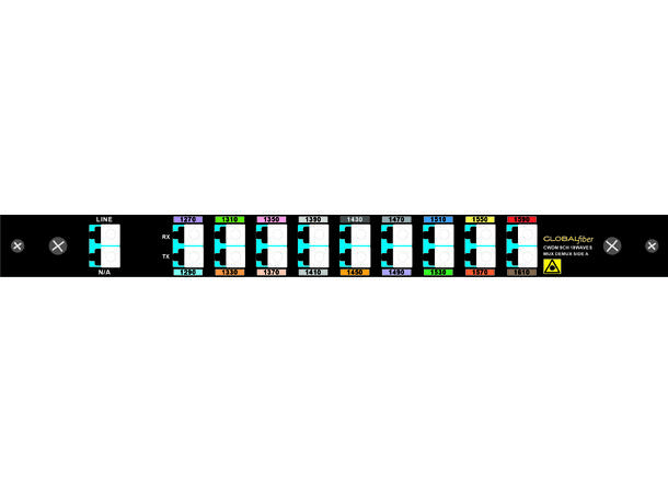GLOBALfiber 9ch CWDM BiDi Mux/Demux A 1270-1610nm LC/UPC LGX4 440*160*44mm 