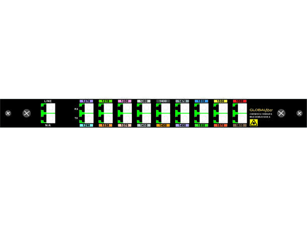 GLOBALfiber 9ch CWDM BiDi Mux/Demux A 1270-1610nm LC/APC LGX4 440*160*44mm 