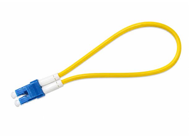 Loopback LC/UPC-LC/UPC simplex 0.3M G.657.A2 SM 9/125, 0,9 mm Yellow 