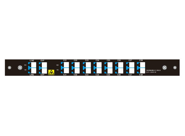 GF DWDM Mux/Demux 8CH C55 (CH21-CH28) With EXP Dual fiber 100GHz LC/UPC LGX4 