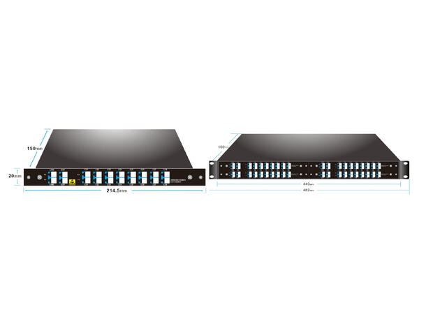 GF DWDM Mux/Demux 8CH C55 (CH21-CH28) With EXP Dual fiber 100GHz LC/UPC LGX4 