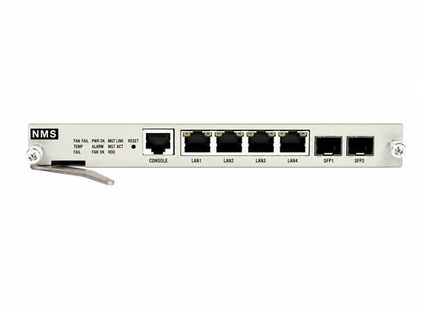 NMS management board 2xSFP +4 LAN+CON Each chassis need one NMS board 
