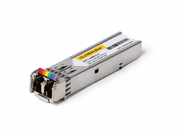 SFP 1 GbE eZR DDM up to 200km CWDM 1271-1611nm 40dB SM 
