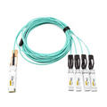 QSFP28 to 4 SFP28 Active Optical Cable 100G to 4x25G AOC