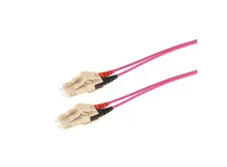 ECS Fiberpatch OM4 50/125 LC-LC Halogenfri Duplex Farge: Erika Violet