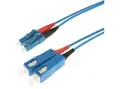 Fiberpatch OS2 9/125 LC-SC Blue Halogenfri Duplex G657A2