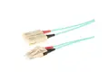 ECS Fiberpatch OM3 50/125 LC-SC Halogenfri Duplex Farge: Aqua-Blue