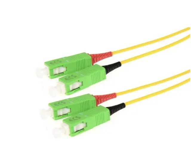 ECS Fiberpatch SC/APC-SC/APC (9/125) Fibersnor Halogenfri, Duplex - SM APC 