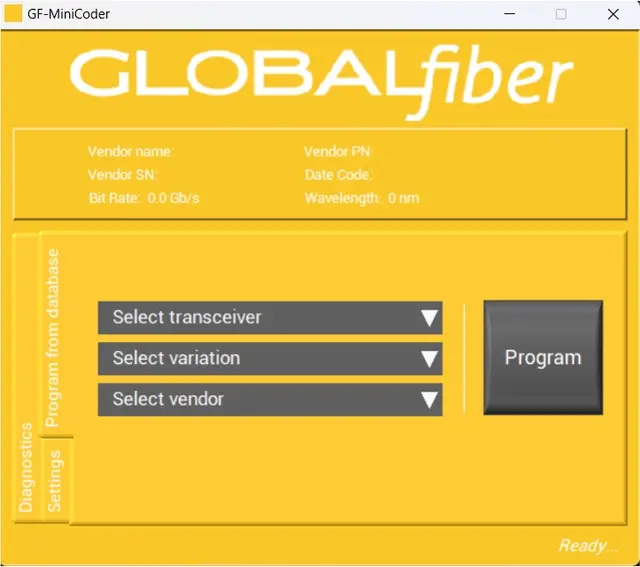 GLOBALfiber kodeboks fortransceivere SFP SFP+ SFP28 QSFP+ QSFP28 QSFP-DD 