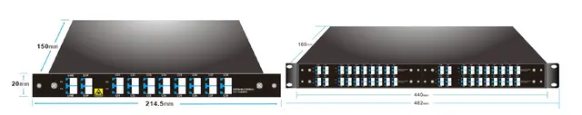 DWDM Mux/Demux 8-kanals C55 (CH21-CH28)