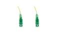 Fibersnor SM Simplex LC/APC-LC/APC Fiberpatch yellow 2.0mm. G652D
