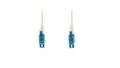Fibersnor SM Simplex LC/UPC-LC/UPC Fiberpatch yellow 2.0mm. G652D